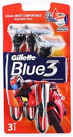 Фото Gillette бритвенный станок Blue 3 Red одноразовый 3 шт