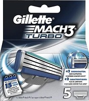 Фото Gillette сменные картриджи Mach 3 Turbo 5 шт