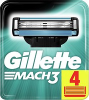 Фото Gillette сменные картриджи Mach 3 4 шт