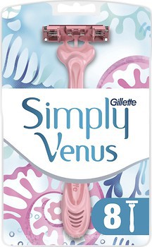 Фото Gillette Venus бритвенный станок Simply 3 одноразовый 8 шт