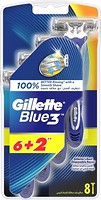 Фото Gillette бритвенный станок Blue 3 одноразовый 8 шт