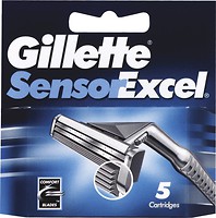 Фото Gillette сменные картриджи Sensor Excel 5 шт