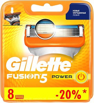 Фото Gillette сменные картриджи Fusion5 Power 8 шт