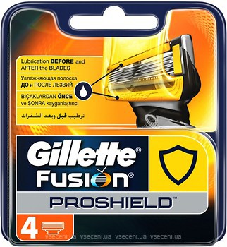 Фото Gillette сменные картриджи Fusion5 ProShield 4 шт