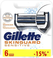 Фото Gillette сменные картриджи SkinGuard Sensitive 6 шт