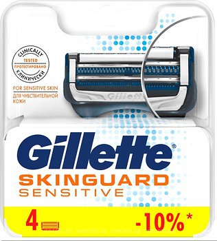 Фото Gillette сменные картриджи SkinGuard Sensitive 4 шт