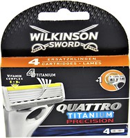 Фото Wilkinson Sword (Schick) сменные картриджи Quattro Precision 4 шт