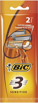 Фото BIC бритвенный станок Sensitive 3 одноразовый 2 шт