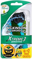 Фото Wilkinson Sword (Schick) бритвенный станок Xtreme3 Sensitive одноразовый 8 шт