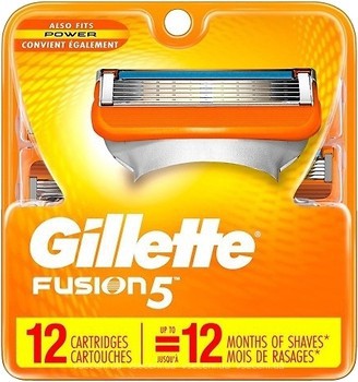 Фото Gillette сменные картриджи Fusion5 12 шт