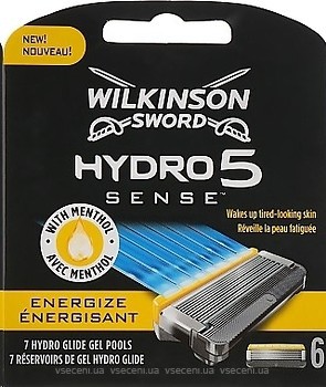 Фото Wilkinson Sword (Schick) сменные картриджи HYDRO 5 Sense Energize 6 шт