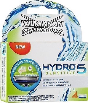 Фото Wilkinson Sword (Schick) сменные картриджи HYDRO 5 Sensitive 4 шт