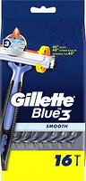 Фото Gillette бритвенный станок Blue 3 Smooth одноразовый 16 шт