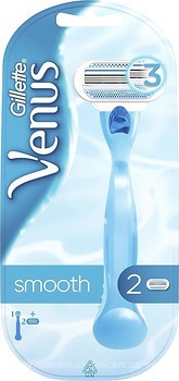 Фото Gillette Venus бритвенный станок Smooth с 2 сменными картриджами