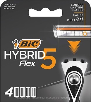 Фото BIC сменные картриджи Flex 5 Hybrid 4 шт