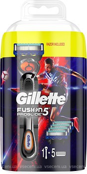 Фото Gillette подарочный набор Fusion5 ProGlide с 5 сменными картриджами