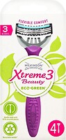 Фото Wilkinson Sword (Schick) бритвенный станок Xtreme3 Beauty Eco Green одноразовый женский 4 шт