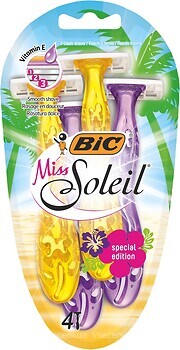 Фото BIC бритвенный станок Miss Soleil Tropical одноразовый женский 4 шт