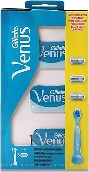 Фото Gillette Venus бритвенный станок Smooth с 3 сменными картриджами