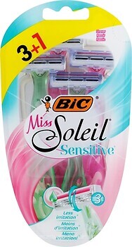 Фото BIC бритвенный станок Miss Soleil Sensitive одноразовый женский 4 шт