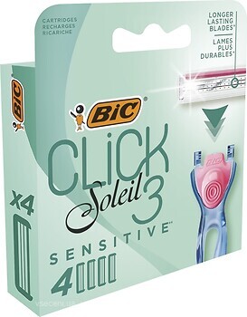 Фото BIC сменные картриджи Miss Soleil Click Sensitive 4 шт