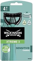 Фото Wilkinson Sword (Schick) бритвенный станок Xtreme3 Sensitive Comfort одноразовый 4 шт