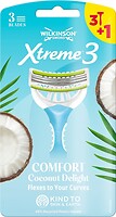 Фото Wilkinson Sword (Schick) бритвенный станок Xtreme3 Coconut Delight женский одноразовый 4 шт