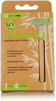 Фото MAY Body бритвенный станок Bamboo 3 с 3 сменными картриджами