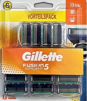 Фото Gillette сменные картриджи Fusion5 Sport 13 шт