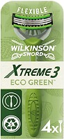 Фото Wilkinson Sword (Schick) бритвенный станок Xtreme3 Sensitive Eco Green одноразовый 4 шт