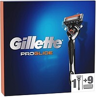 Фото Gillette бритвенный станок Fusion5 ProGlide Flexball с 10 сменными картриджами