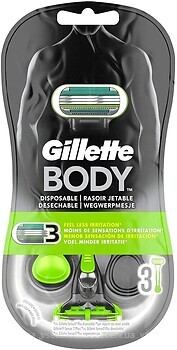 Фото Gillette бритвенный станок Body Disposable одноразовый 3 шт