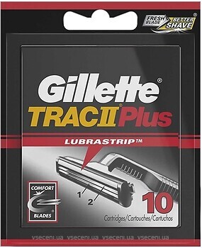 Фото Gillette сменные картриджи Trac II Plus 10 шт