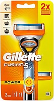 Фото Gillette бритвенный станок Fusion5 Power с 2 сменными картриджами