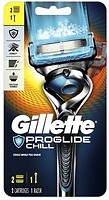 Фото Gillette бритвенный станок ProGlide Chill с 2 сменными картриджами