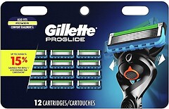 Фото Gillette сменные картриджи ProGlide Power 12 шт
