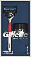 Фото Gillette подарочный набор Fusion5 ProGlide Premium Edition с 1 сменным картриджем