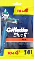 Фото Gillette бритвенный станок Blue 2 Plus одноразовый 14 шт