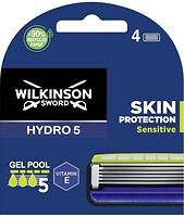 Фото Wilkinson Sword (Schick) сменные картриджи HYDRO 5 Skin Protection Sensitive 4 шт