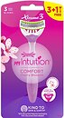 Фото Wilkinson Sword (Schick) бритвенный станок Xtreme3 Intuition Comfort одноразовый женский 4 шт