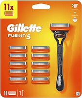 Фото Gillette бритвенный станок Fusion5 с 11 сменными картриджами