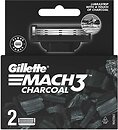 Фото Gillette сменные картриджи Mach 3 Charcoal 2 шт