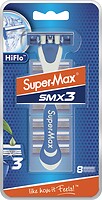 Фото Super-Max бритвенный станок Hi-Flo SMX 3 с 8 сменными картриджами