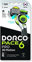 Фото Dorco бритвенный станок Pace 6 Pro 3D Motion с 1 сменным картриджем