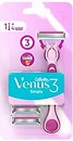 Фото Gillette Venus бритвенный станок Simply 3 с 4 сменными картриджами