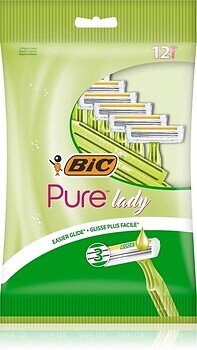 Фото BIC бритвенный станок Pure 3 Lady одноразовый женский 12 шт