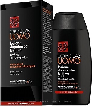 Фото Dermolab лосьон после бритья Uomo успокаивающий 120 мл