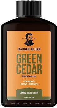 Фото Barber Blend лосьон после бритья Green Cedar 120 мл