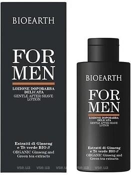 Фото Bioearth лосьон после бритья For Men успокаивающий 100 мл