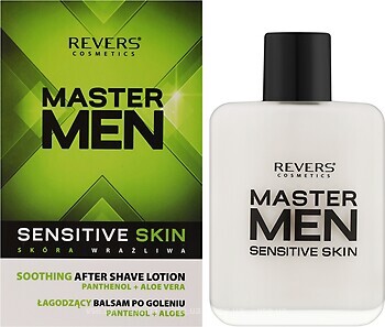 Фото Revers Cosmetics бальзам после бритья Master Men Sensitive Skin 100 мл